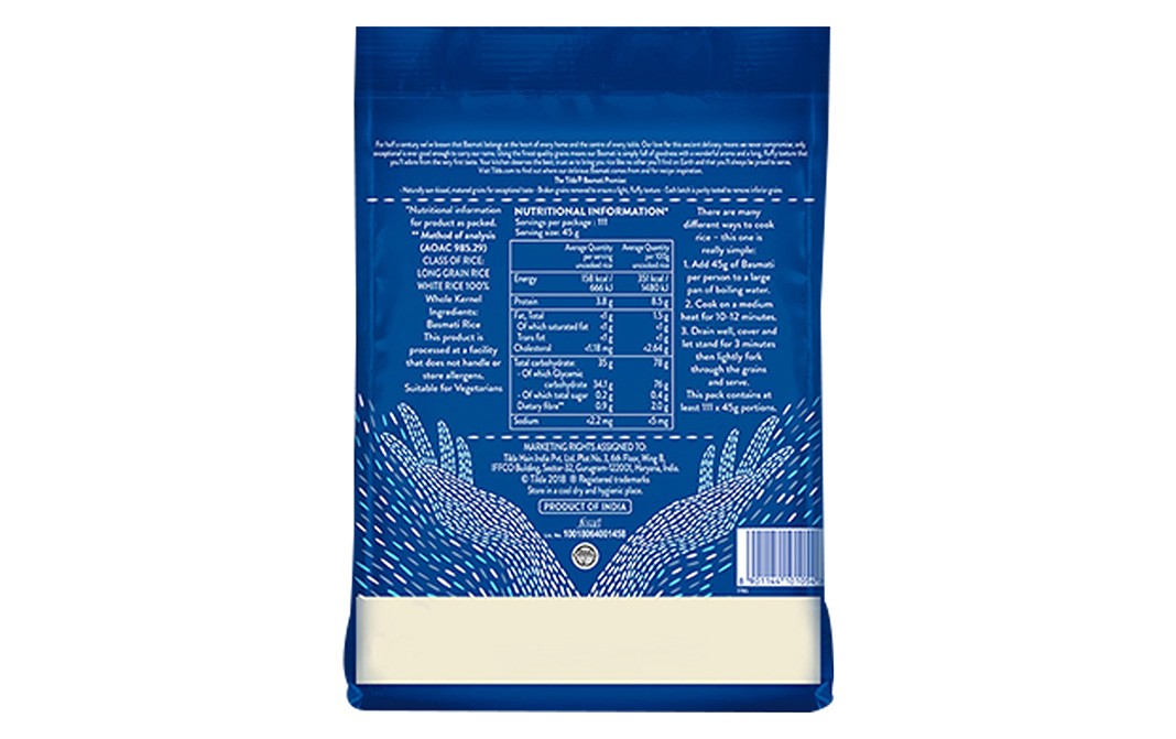 Tilda Pure Original Basmati Rice    Pack  5 kilogram